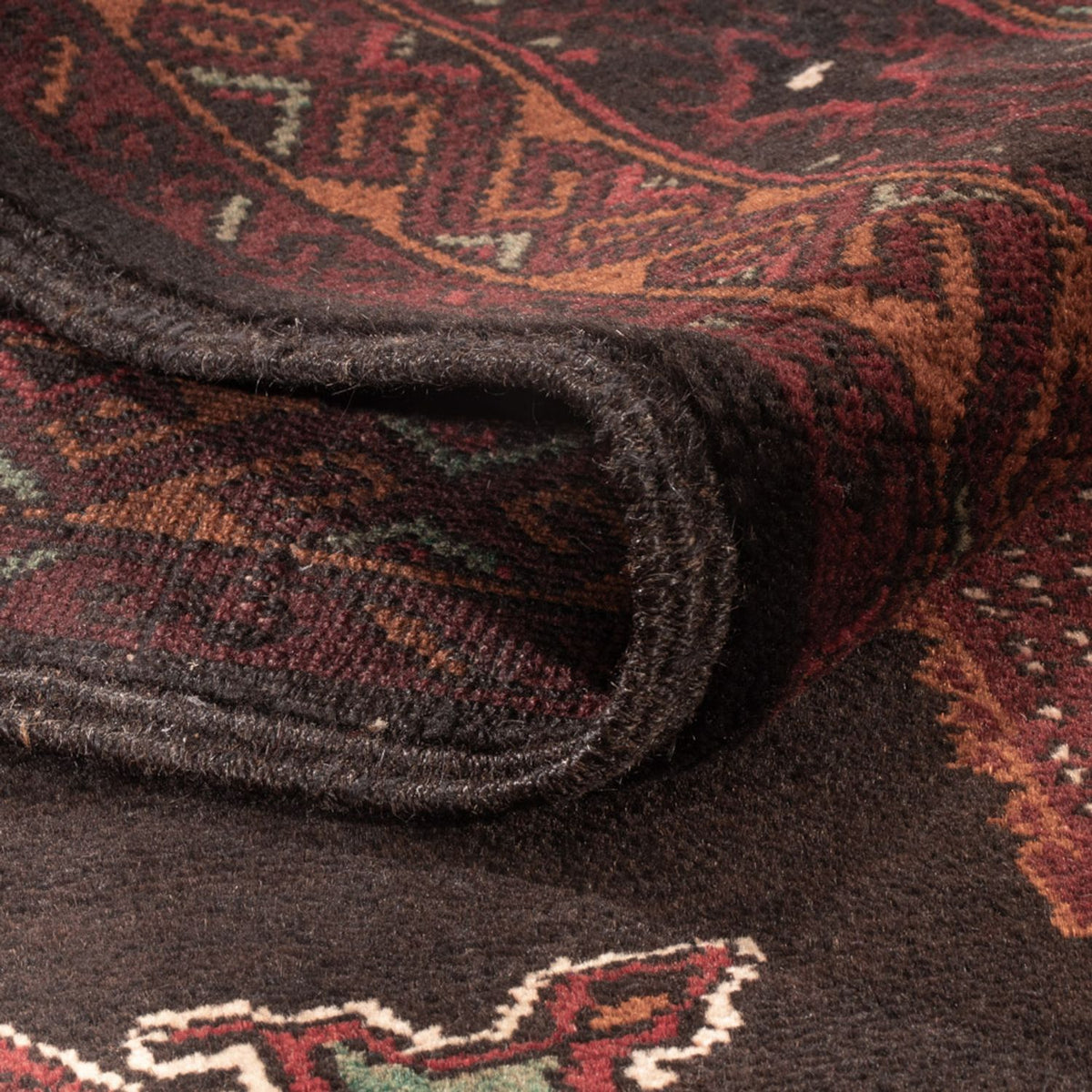 Baluch-tæppe - 181 x 126 cm - mørkerød