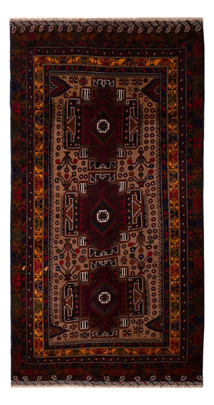 Løber Baluch-tæppe - 209 x 107 cm - rust