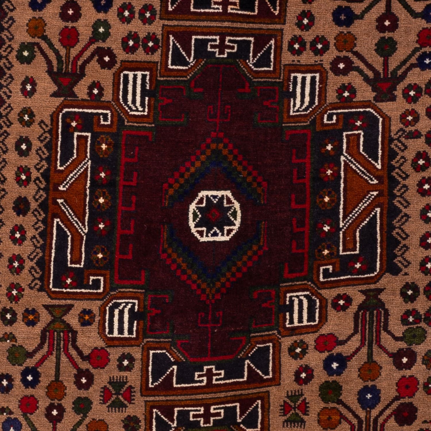Løber Baluch-tæppe - 209 x 107 cm - rust