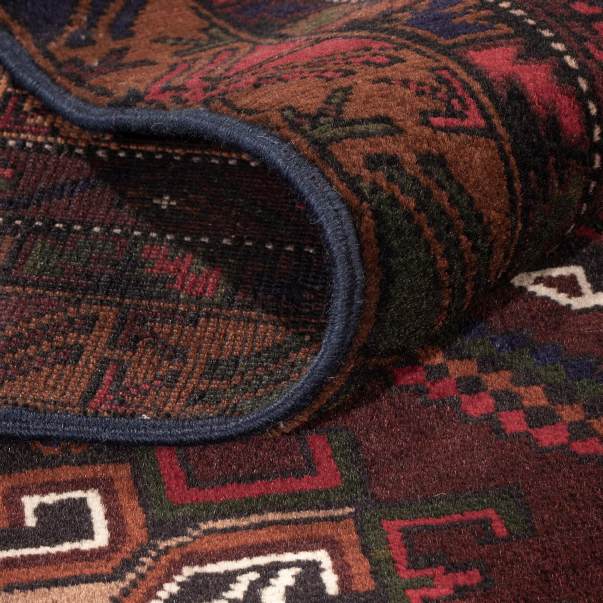 Løber Baluch-tæppe - 209 x 107 cm - rust