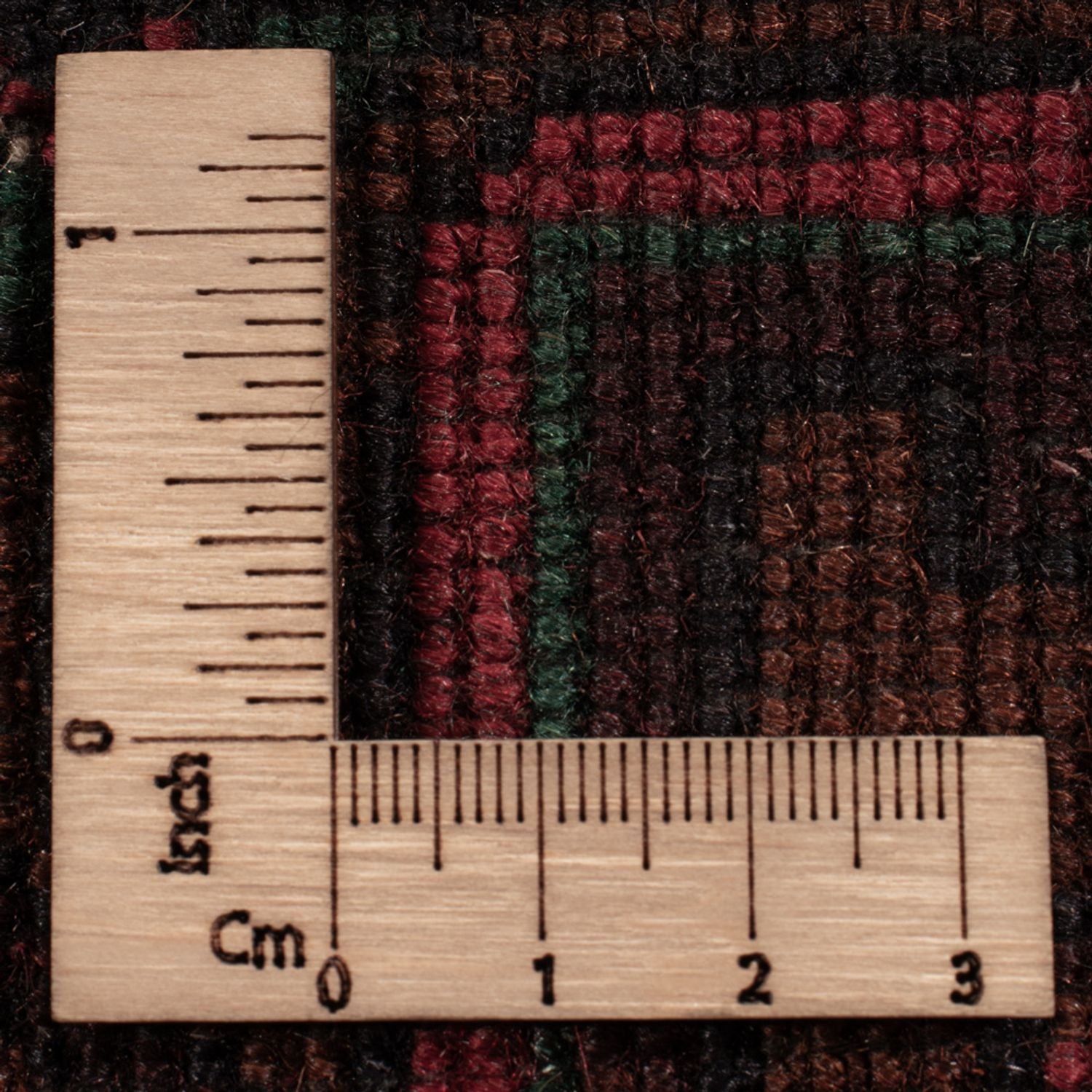 Løber Baluch-tæppe - 222 x 103 cm - mørkerød