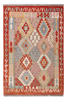Kelim Carpet - Splash - 176 x 118 cm - flerfarvet
