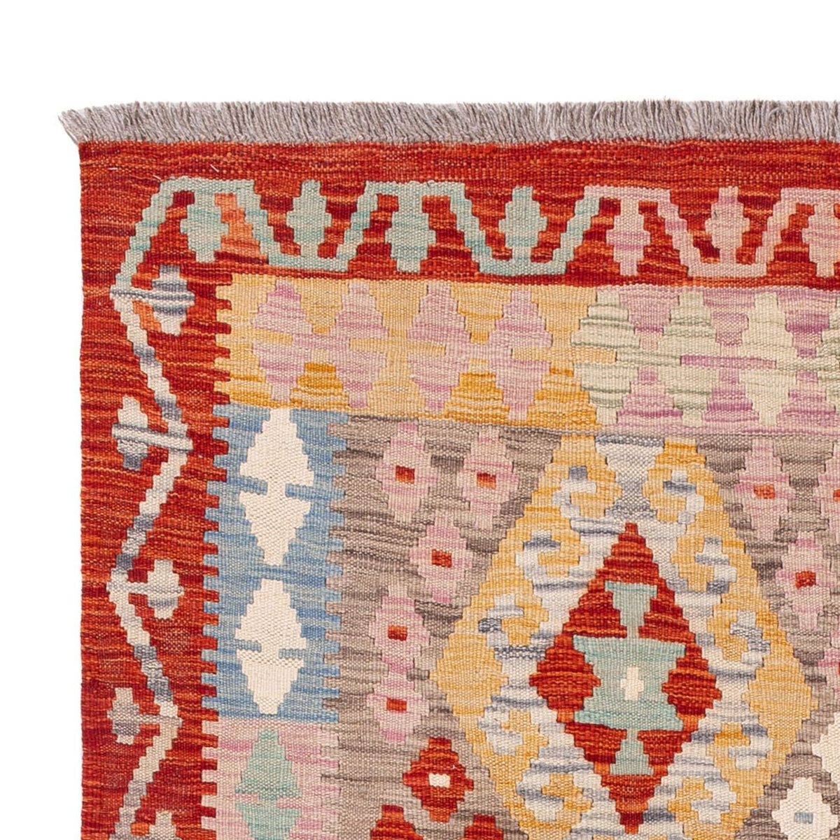 Kelim Carpet - Splash - 176 x 118 cm - flerfarvet