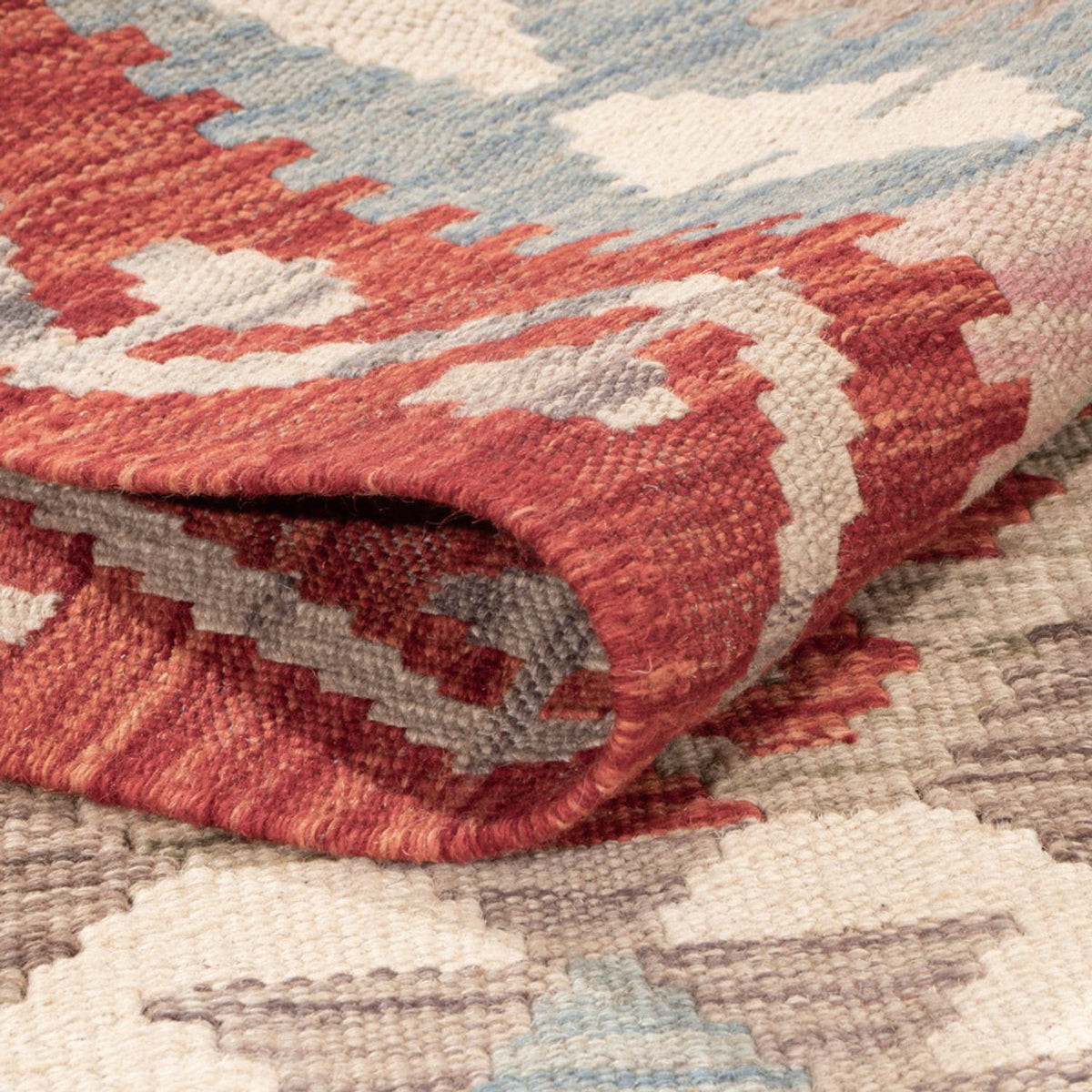 Kelim Carpet - Splash - 176 x 118 cm - flerfarvet