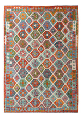 Kelim Carpet - Splash - 296 x 204 cm - flerfarvet