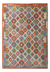 Kelim Carpet - Splash - 296 x 204 cm - flerfarvet