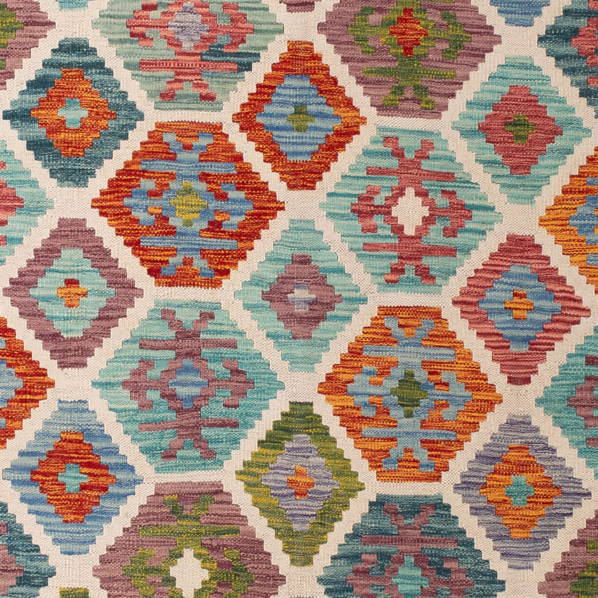 Kelim Carpet - Splash - 296 x 204 cm - flerfarvet