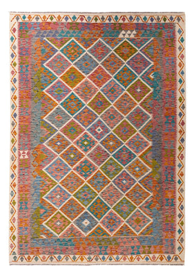 Kelim Carpet - Splash - 290 x 200 cm - flerfarvet