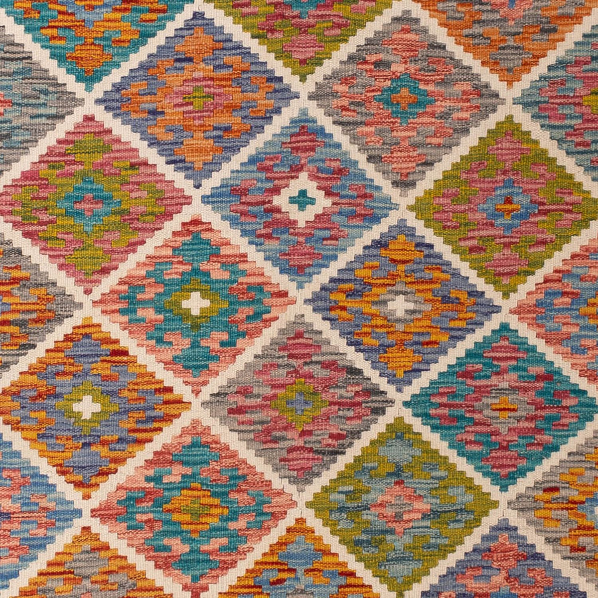 Kelim Carpet - Splash - 290 x 200 cm - flerfarvet