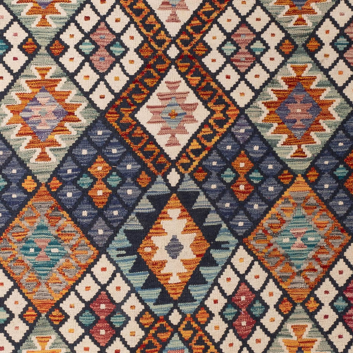 Kelim Carpet - Splash - 290 x 206 cm - flerfarvet