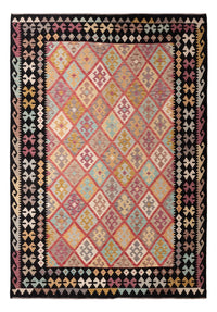 Kelim Carpet - Splash - 299 x 206 cm - flerfarvet