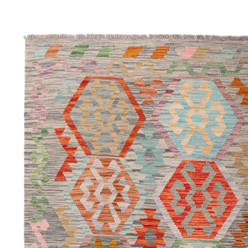 Kelim Carpet - Splash - 294 x 202 cm - flerfarvet