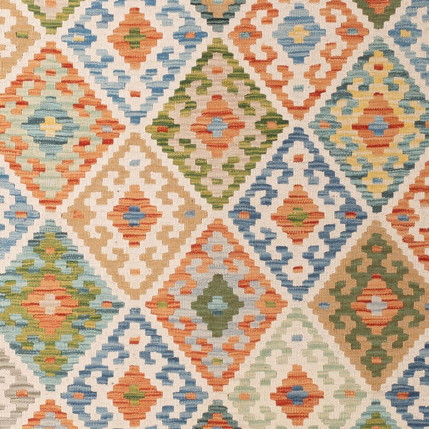Kelim Carpet - Splash - 299 x 206 cm - flerfarvet