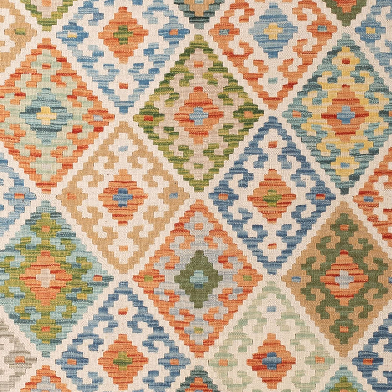 Kelim Carpet - Splash - 299 x 206 cm - flerfarvet