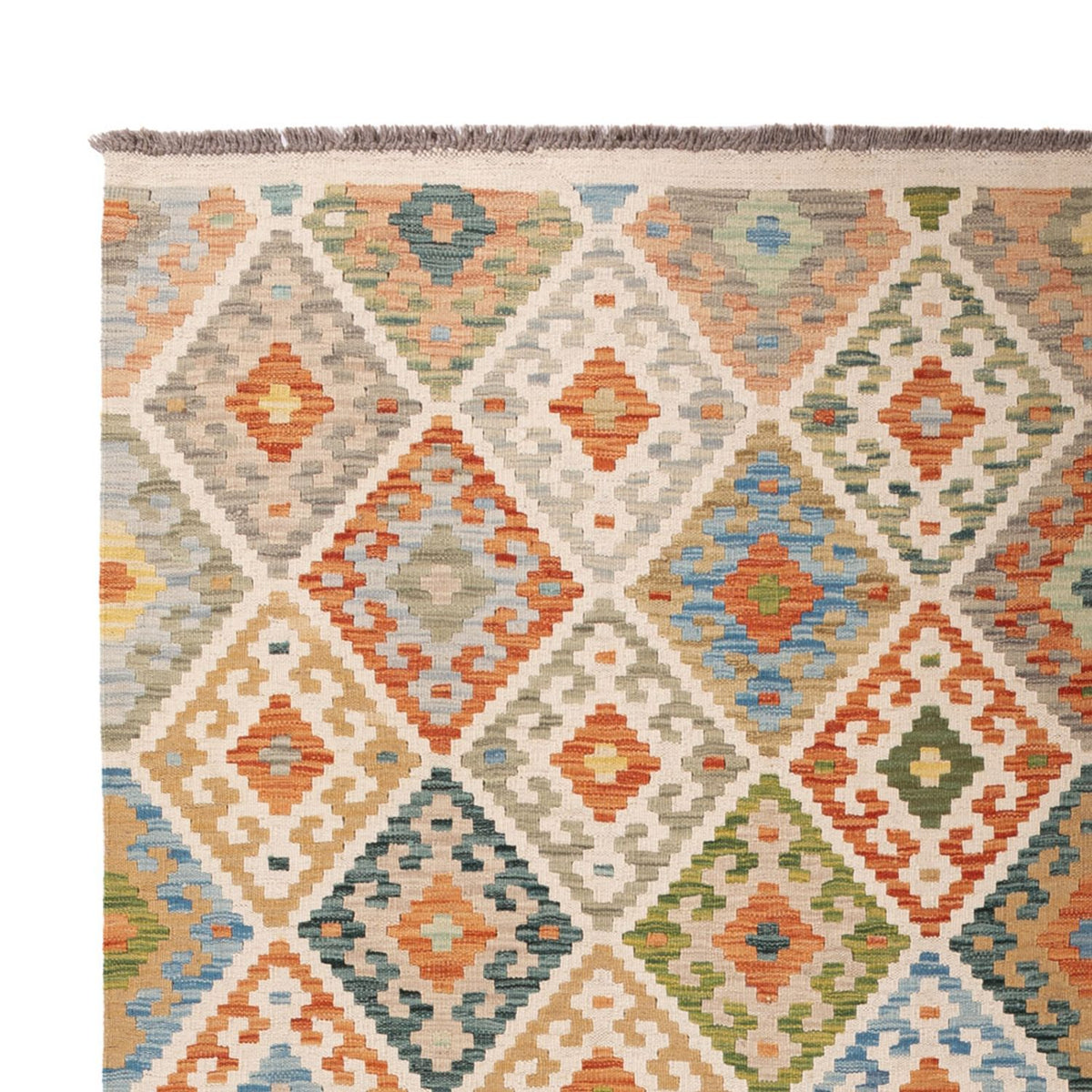 Kelim Carpet - Splash - 299 x 206 cm - flerfarvet