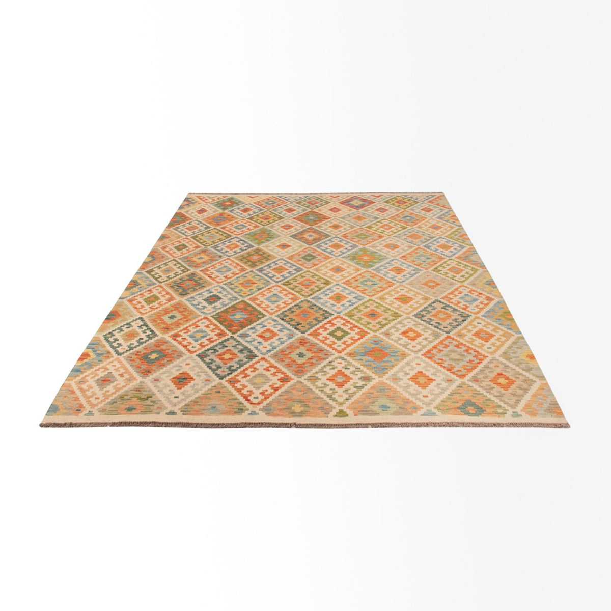 Kelim Carpet - Splash - 299 x 206 cm - flerfarvet