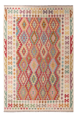 Kelim Carpet - Splash - 300 x 201 cm - flerfarvet