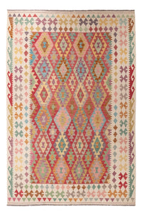 Kelim Carpet - Splash - 300 x 201 cm - flerfarvet