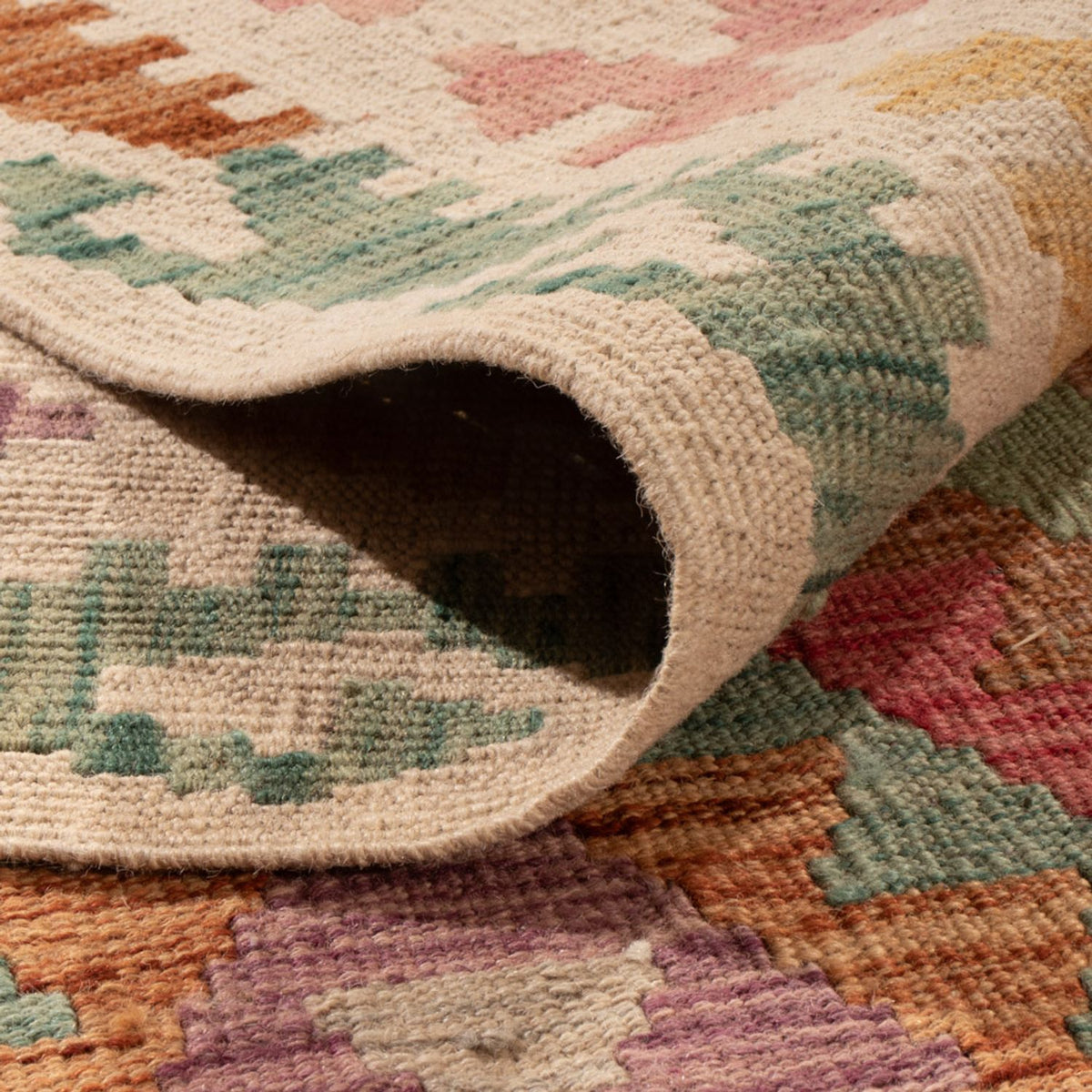 Kelim Carpet - Splash - 300 x 201 cm - flerfarvet