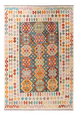 Kelim Carpet - Splash - 294 x 206 cm - flerfarvet