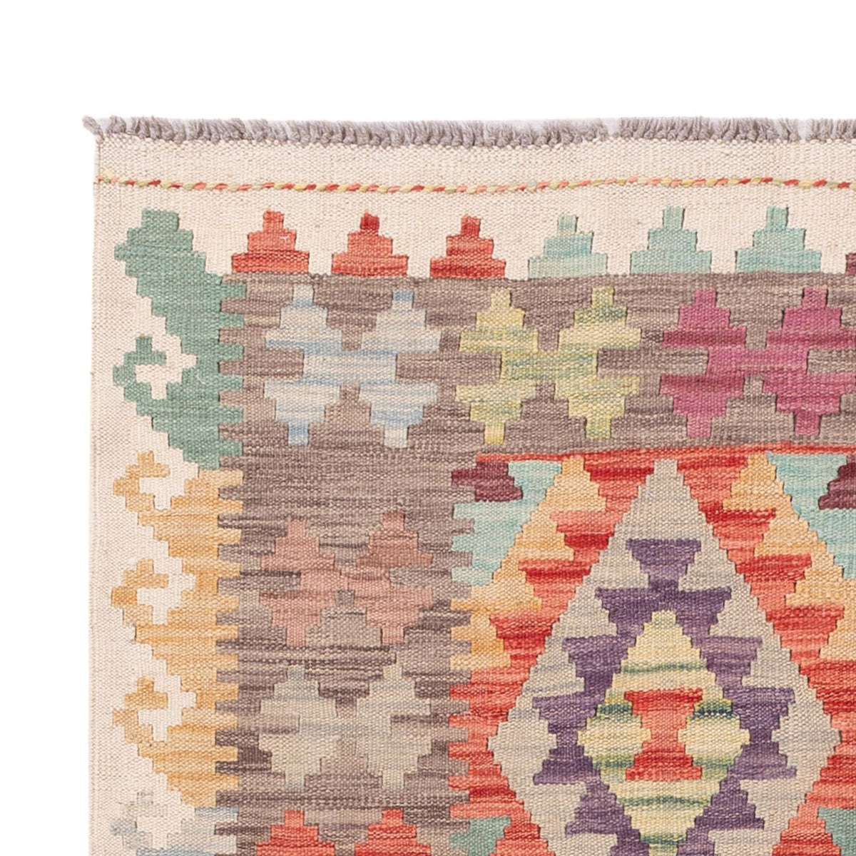 Kelim Carpet - Splash - 173 x 119 cm - flerfarvet