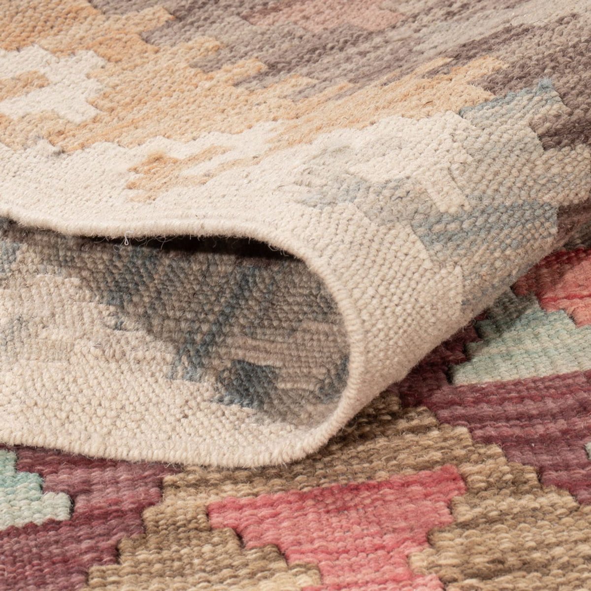 Kelim Carpet - Splash - 173 x 119 cm - flerfarvet