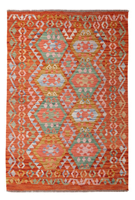 Kelim Carpet - Splash - 177 x 118 cm - flerfarvet