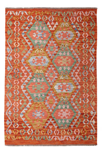 Kelim Carpet - Splash - 177 x 118 cm - flerfarvet