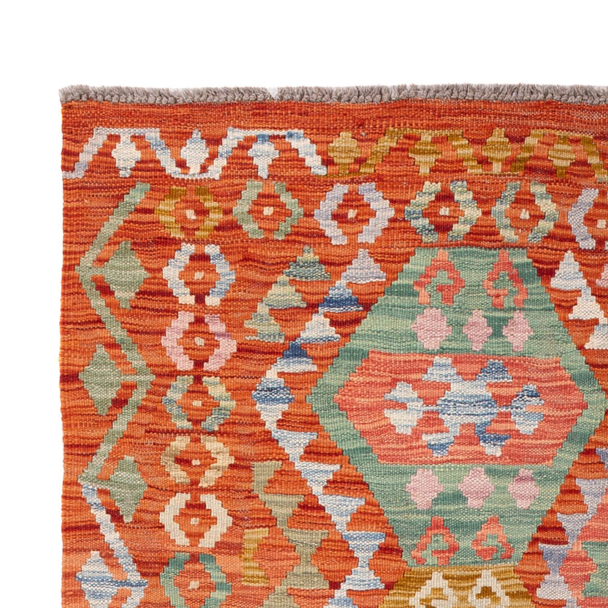 Kelim Carpet - Splash - 177 x 118 cm - flerfarvet