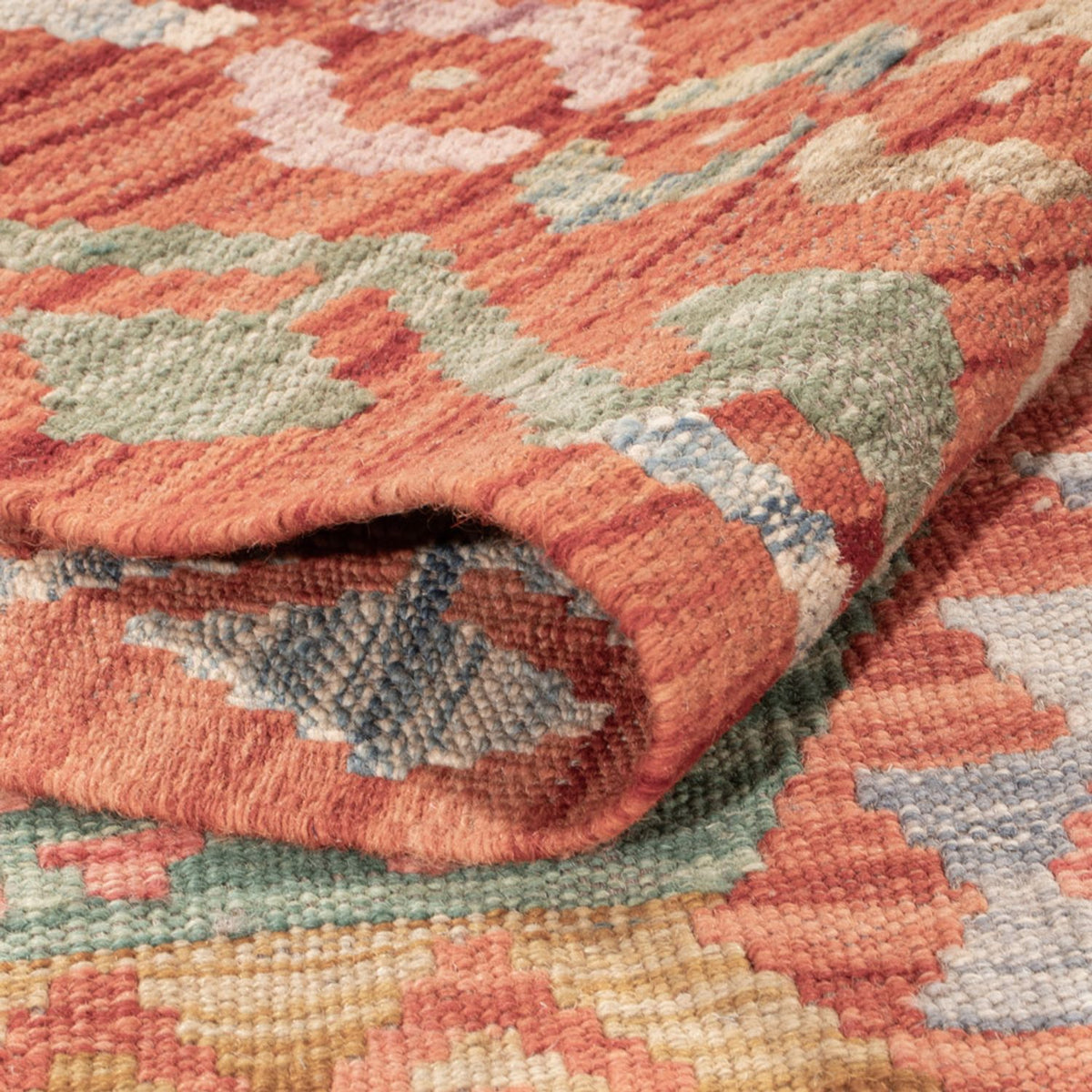 Kelim Carpet - Splash - 177 x 118 cm - flerfarvet