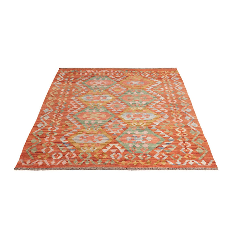 Kelim Carpet - Splash - 177 x 118 cm - flerfarvet