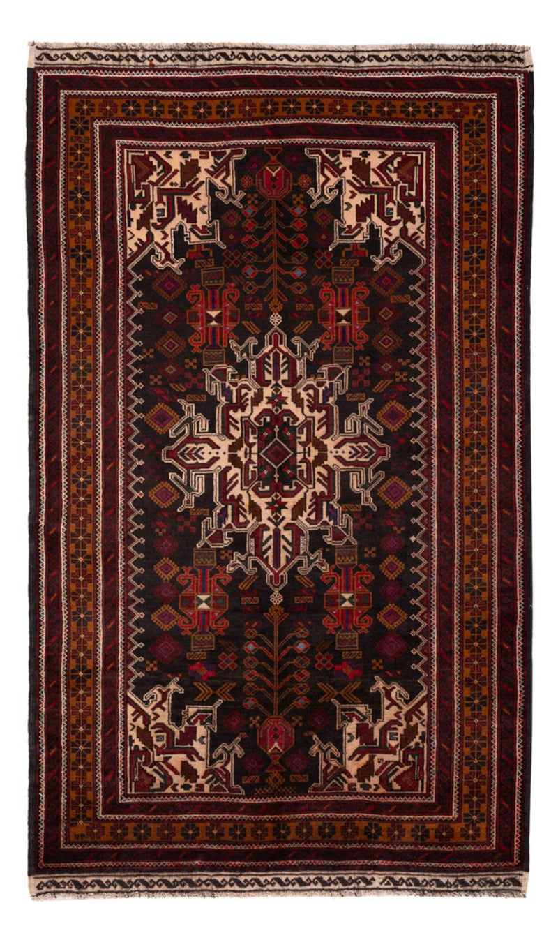 Belutsch Teppich - 188 x 112 cm - dunkelrot
