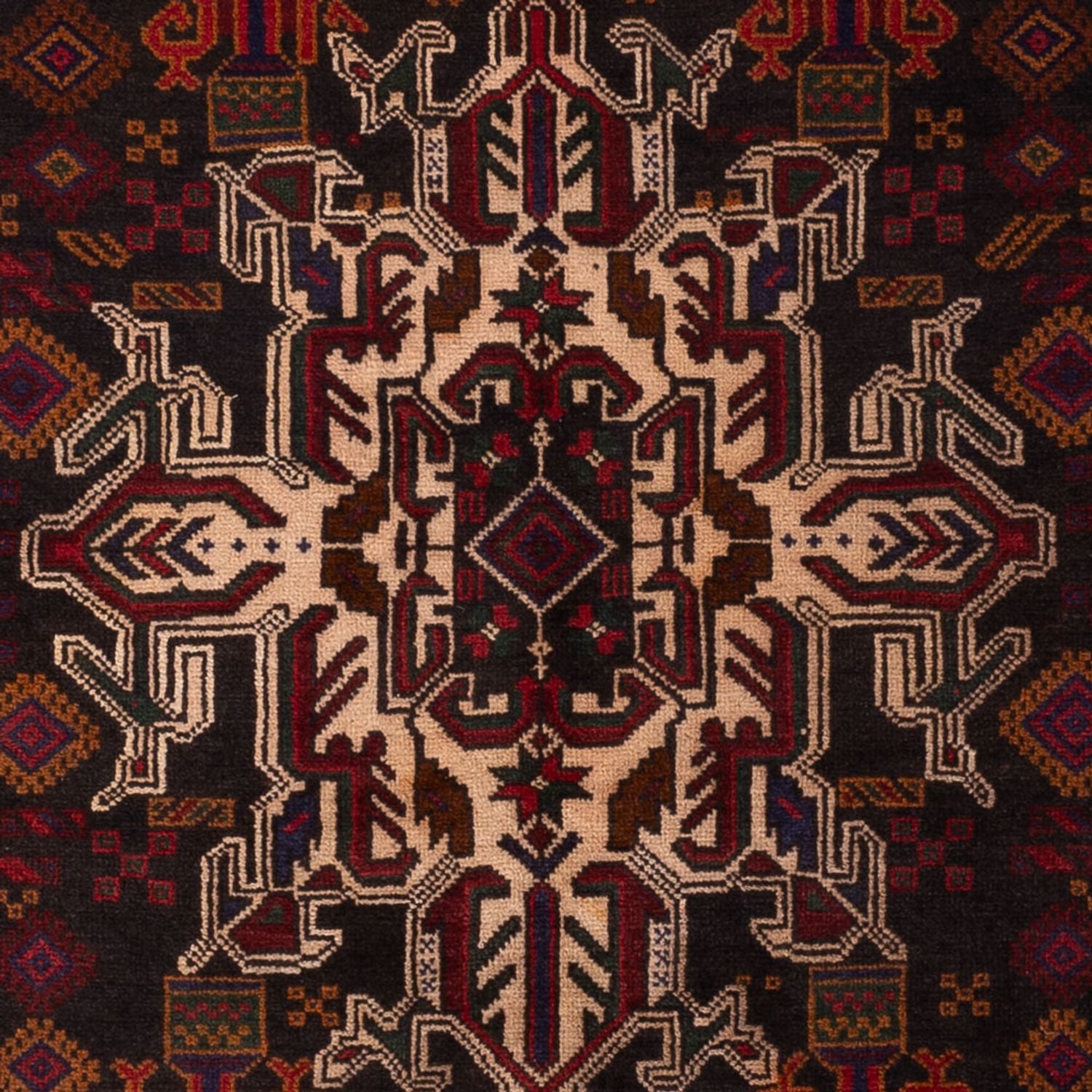 Belutsch Teppich - 188 x 112 cm - dunkelrot