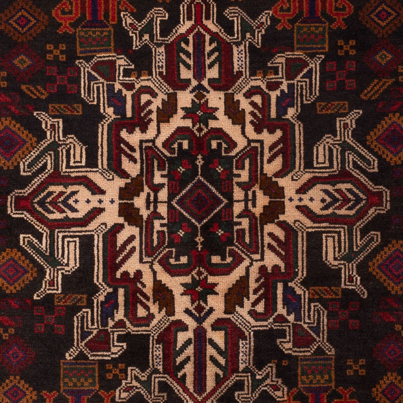 Belutsch Teppich - 188 x 112 cm - dunkelrot