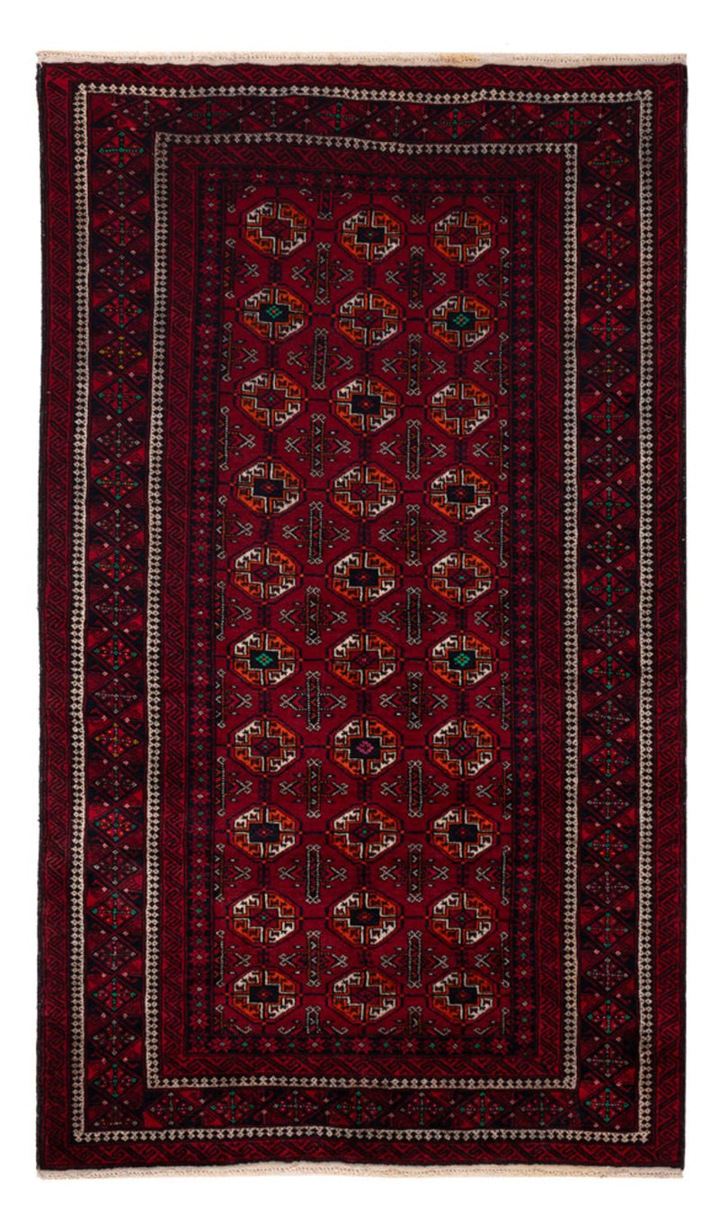 Belutsch Teppich - 190 x 111 cm - dunkelrot