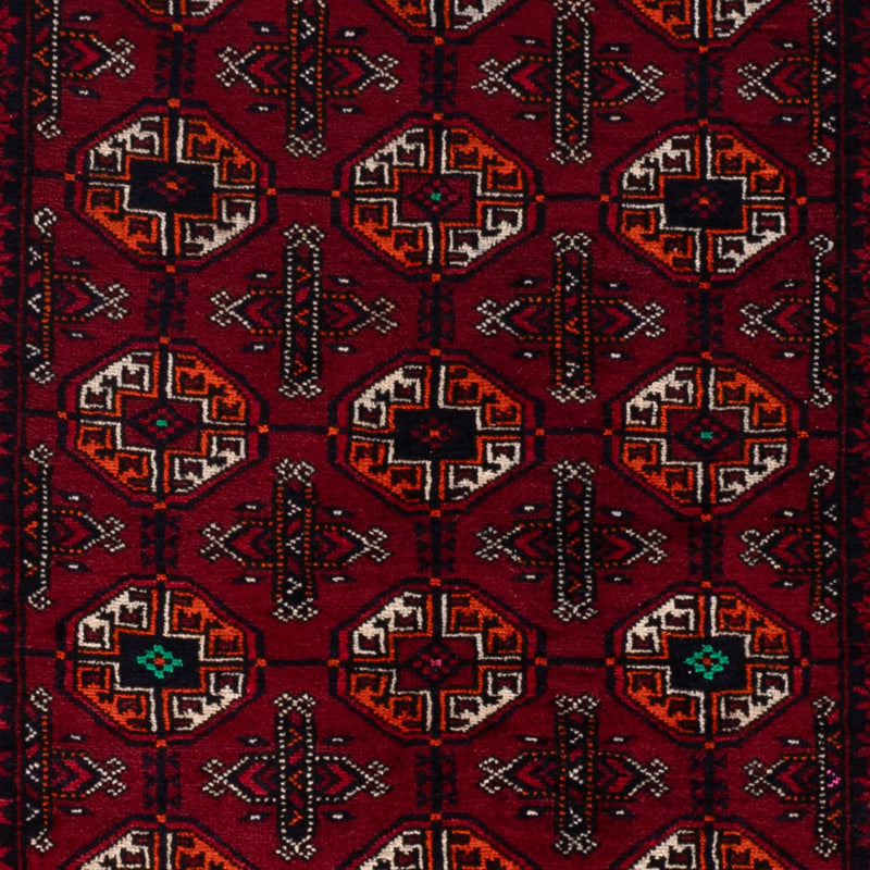 Belutsch Teppich - 190 x 111 cm - dunkelrot