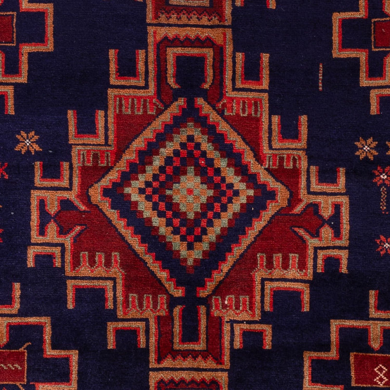 Belutsch Teppich - 200 x 122 cm - dunkelrot
