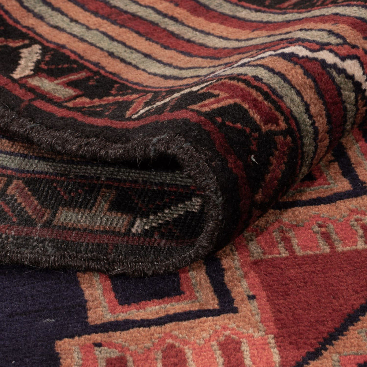 Baluch-tæppe - 200 x 122 cm - mørkerød