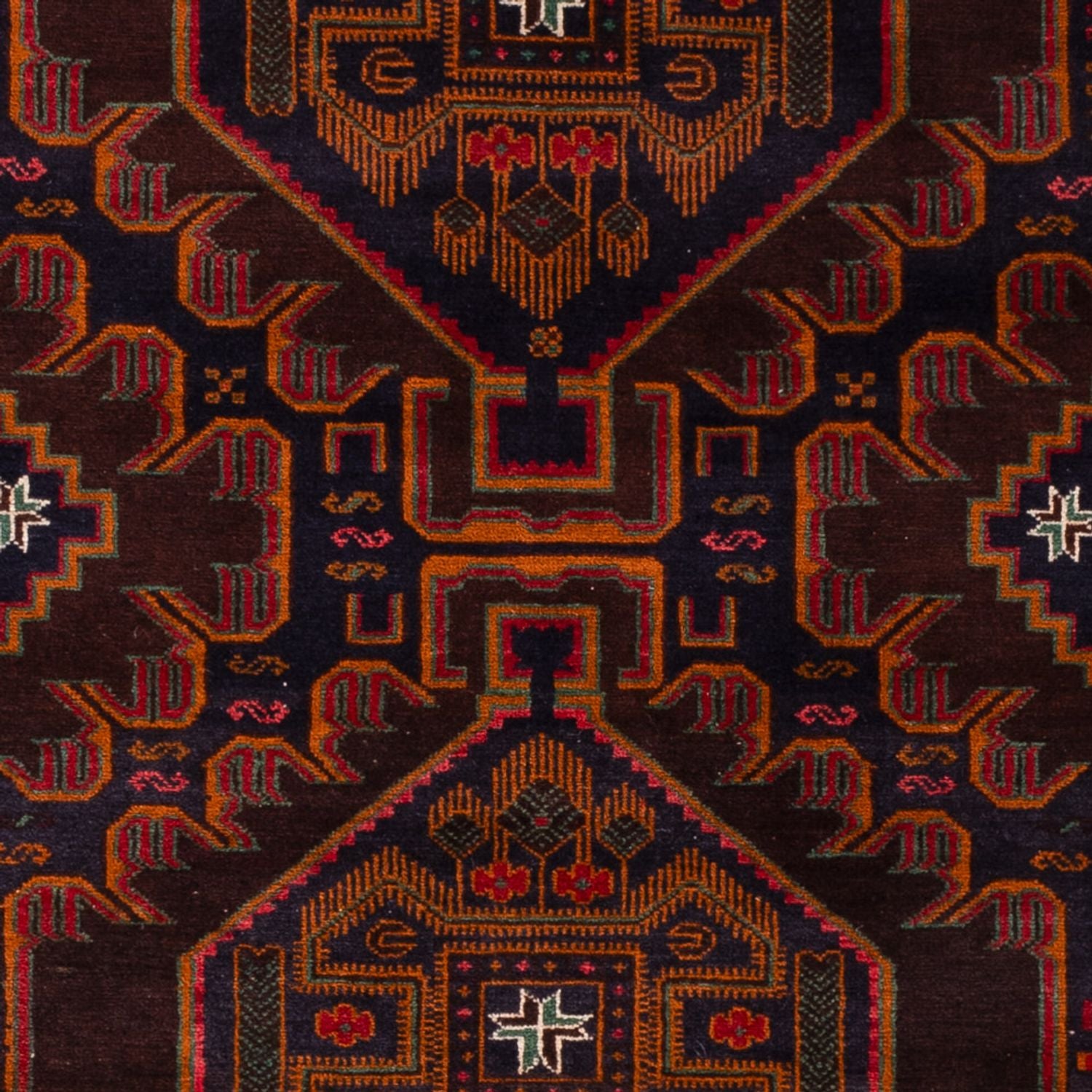 Belutsch Teppich - 213 x 128 cm - dunkelrot