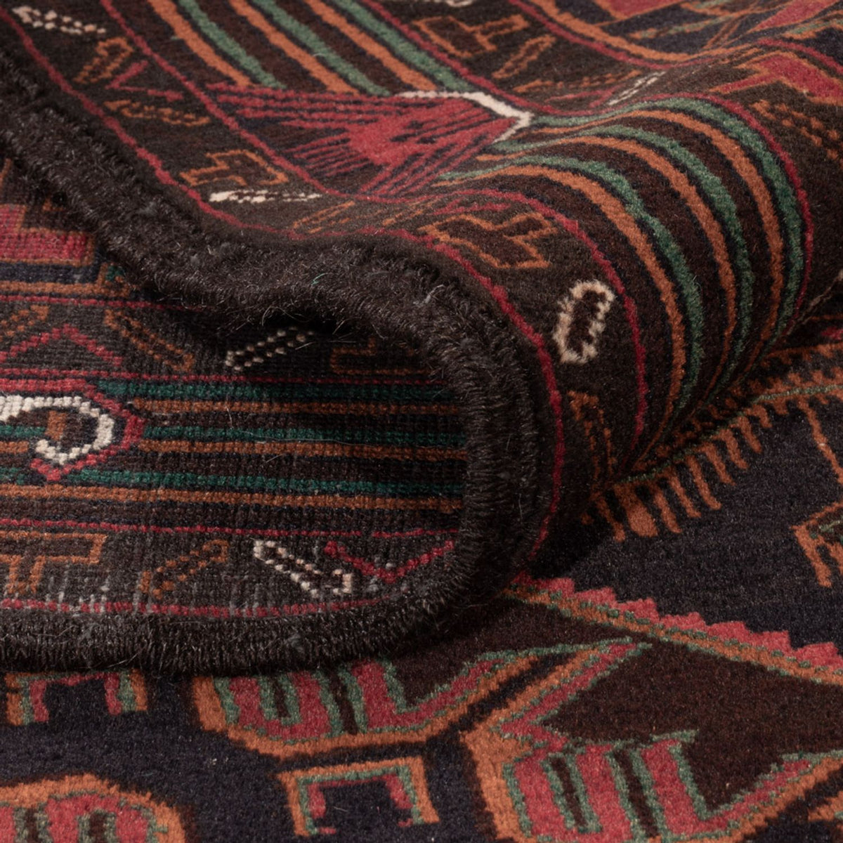 Baluch-tæppe - 213 x 128 cm - mørkerød