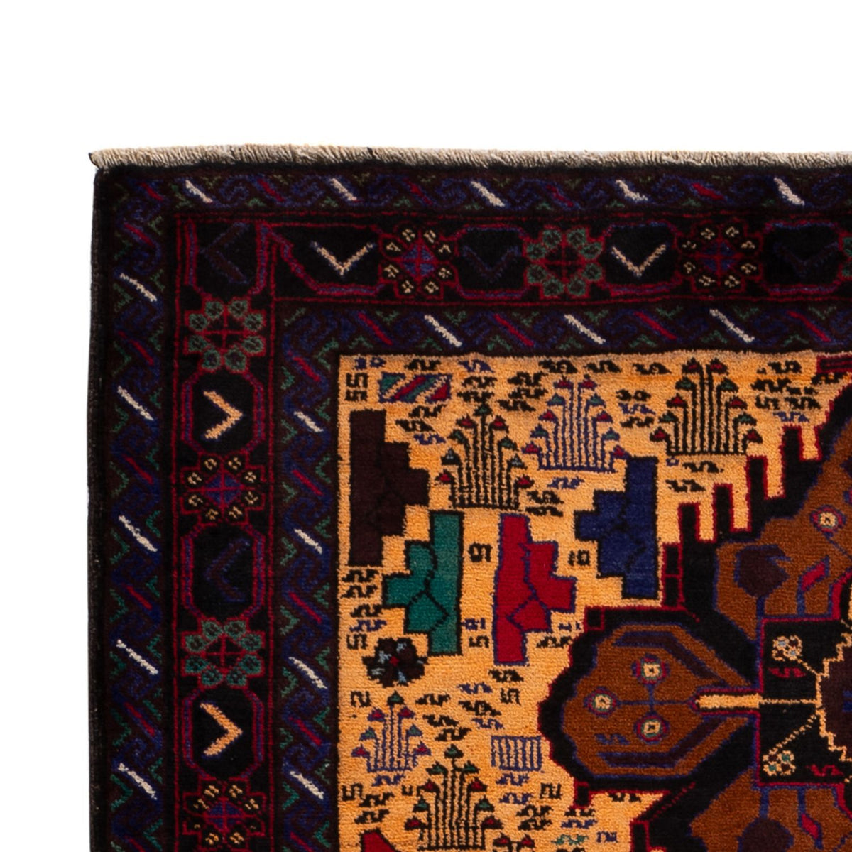 Baluch-tæppe - 197 x 116 cm - beige