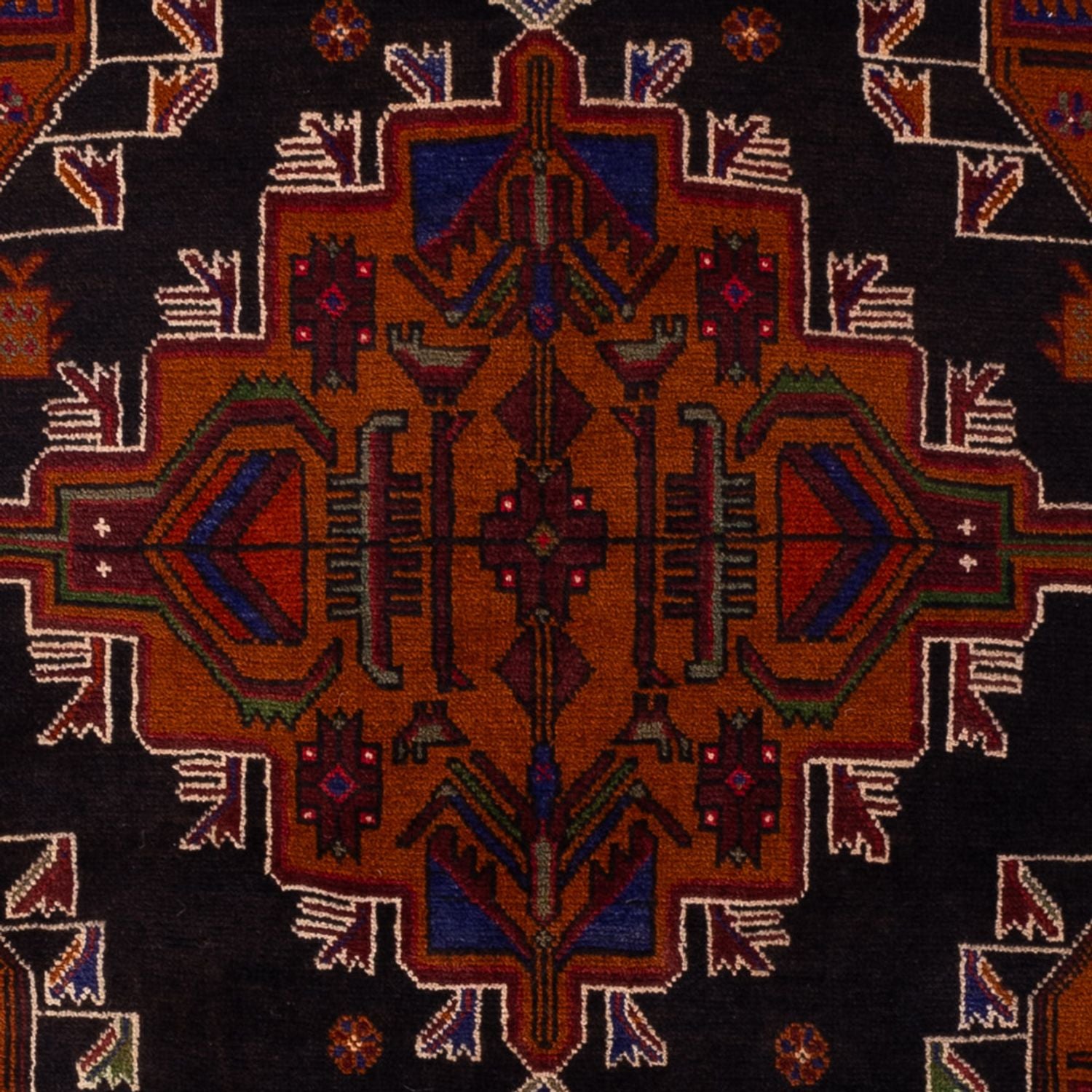 Belutsch Teppich - 193 x 130 cm - dunkelrot