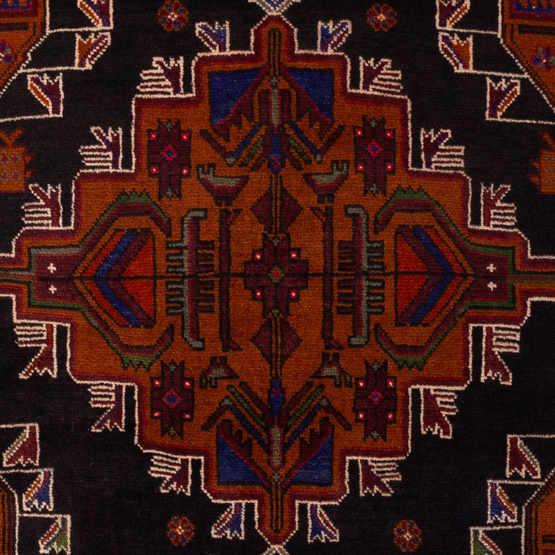Belutsch Teppich - 193 x 130 cm - dunkelrot
