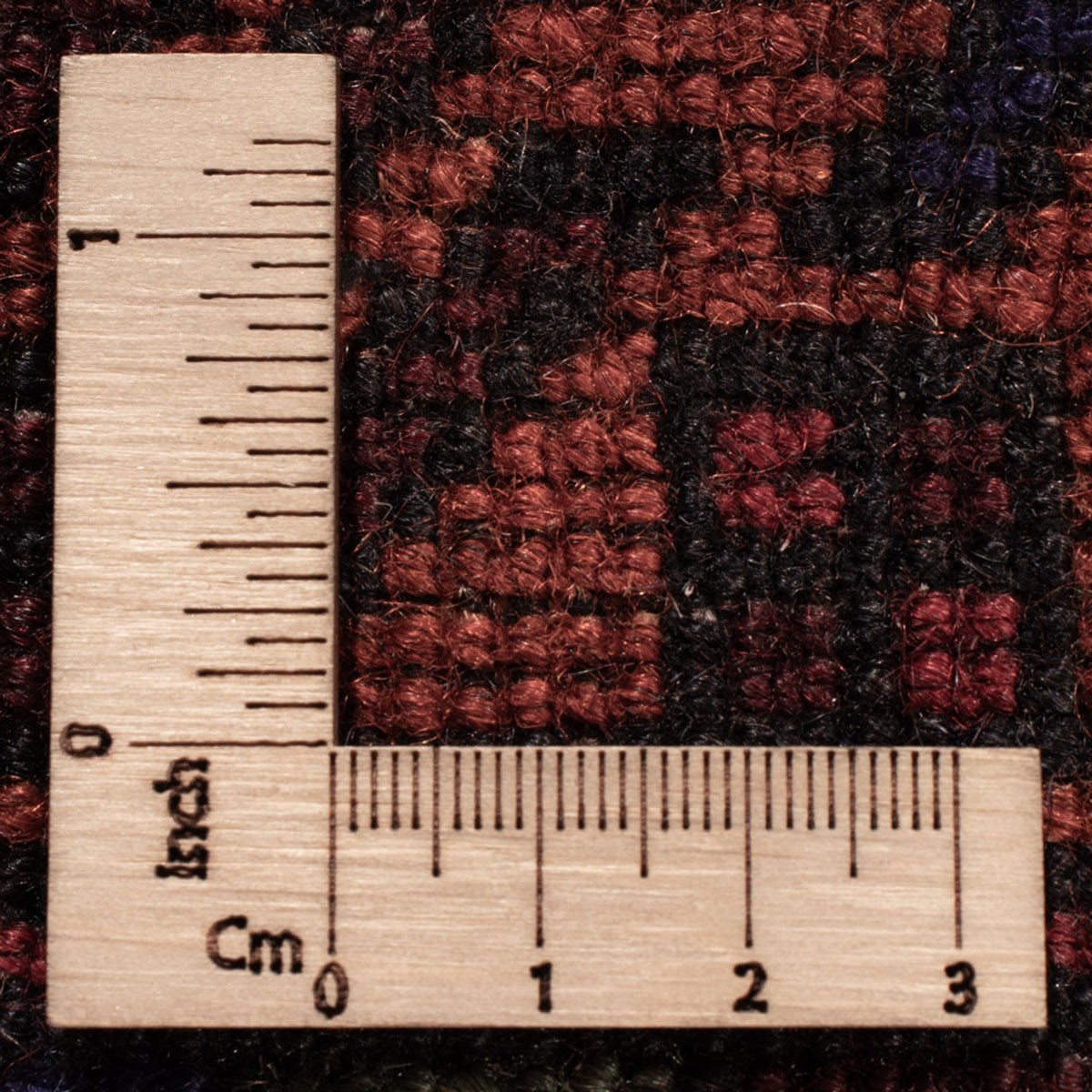 Baluch-tæppe - 193 x 130 cm - mørkerød