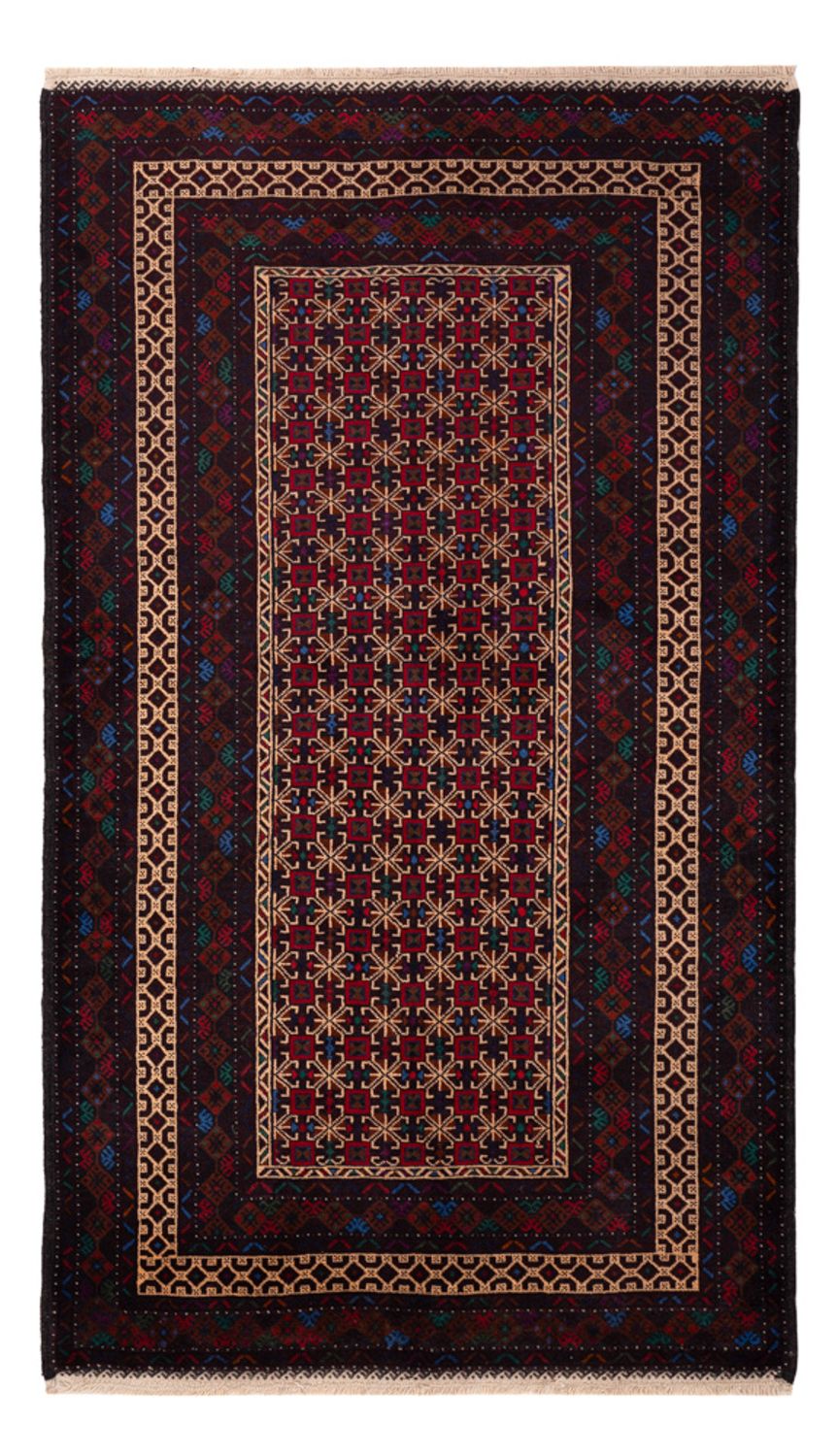Løber Baluch-tæppe - 200 x 114 cm - mørkerød