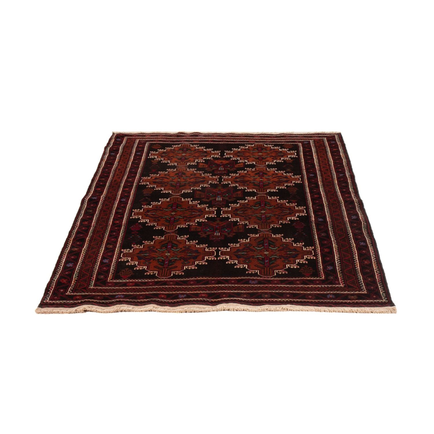 Belutsch Teppich - 192 x 127 cm - dunkelrot