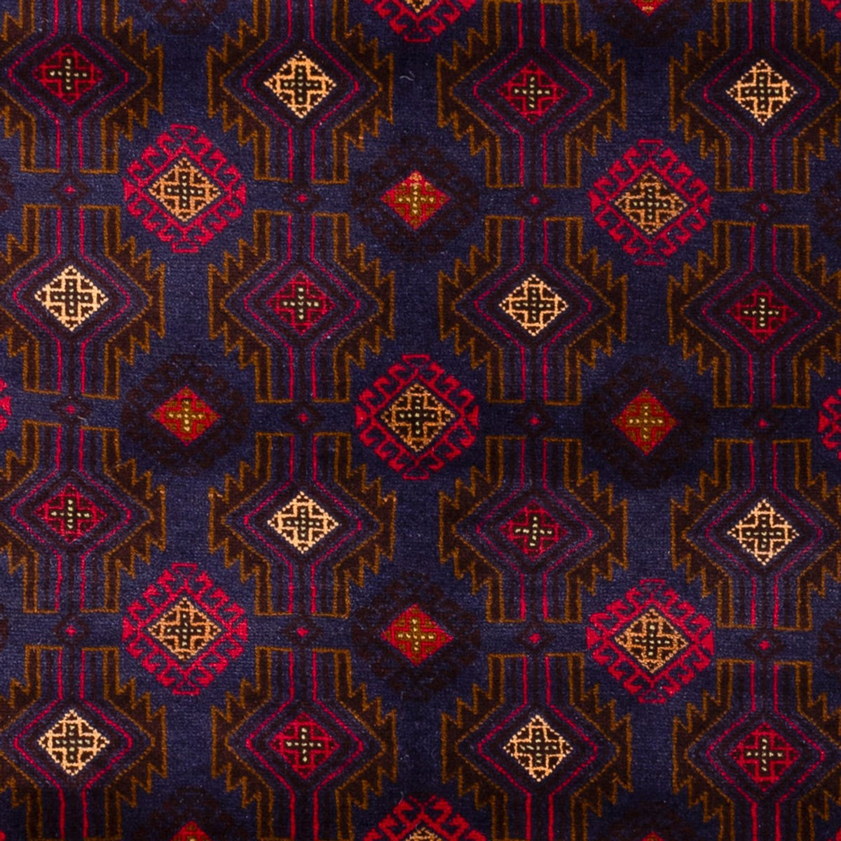 Baluch-tæppe - 194 x 122 cm - mørkerød