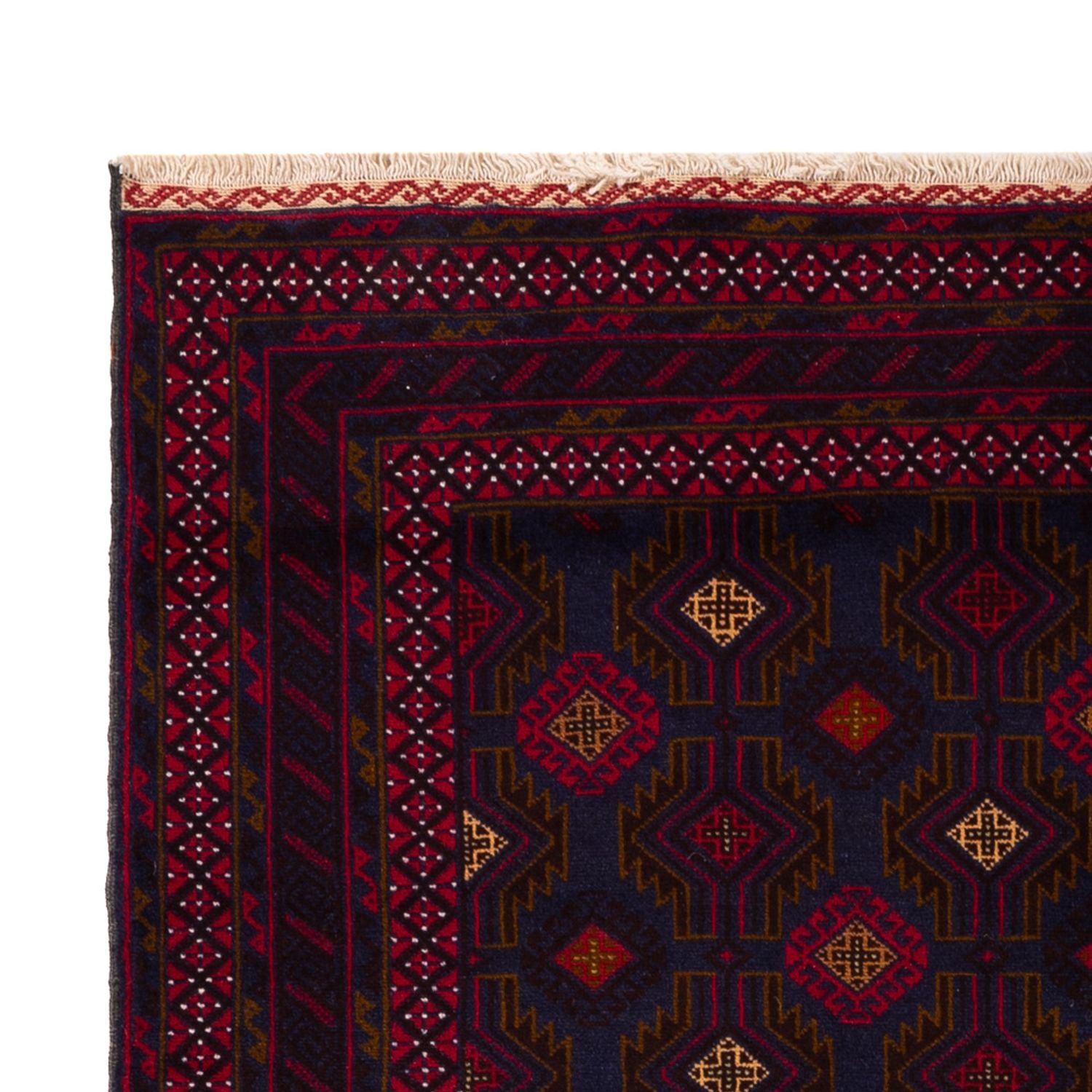 Belutsch Teppich - 194 x 122 cm - dunkelrot