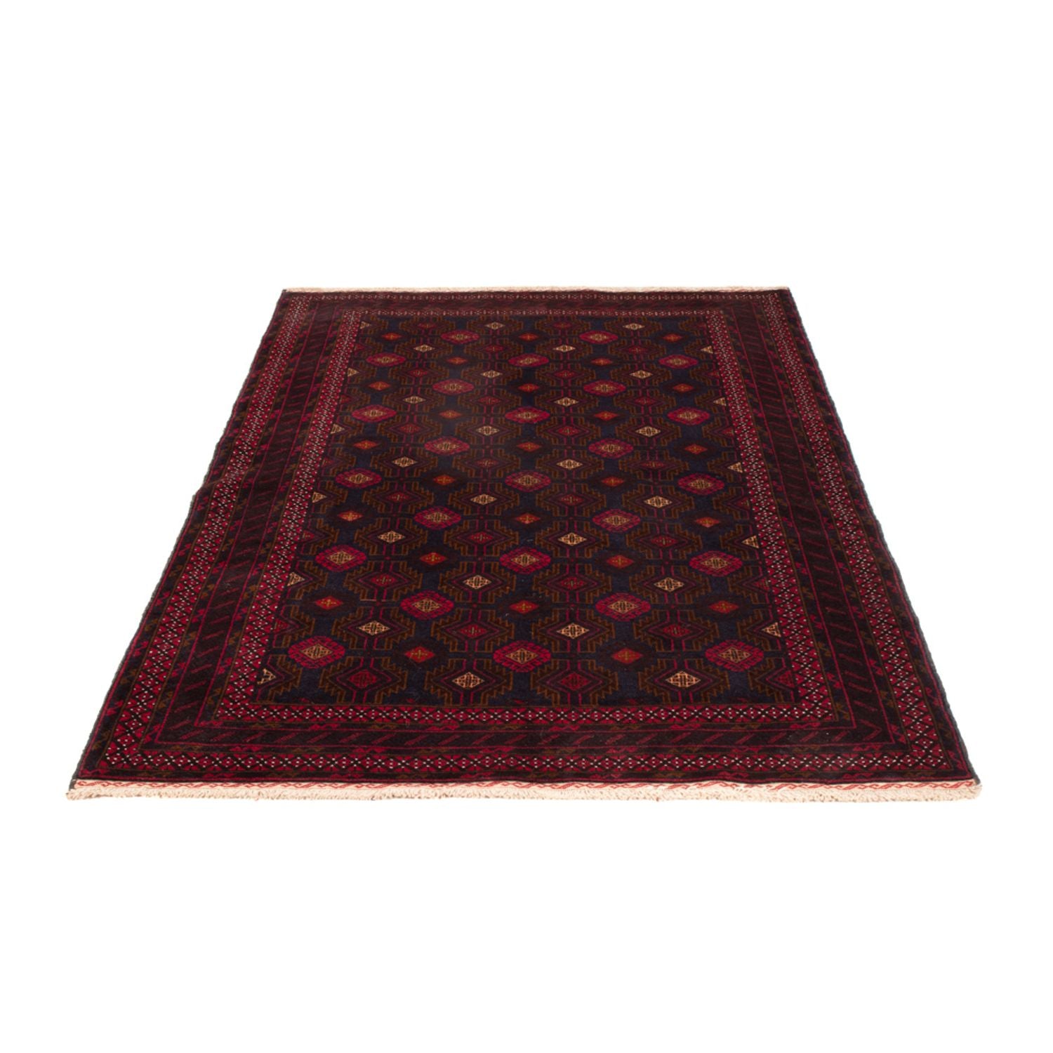 Belutsch Teppich - 194 x 122 cm - dunkelrot