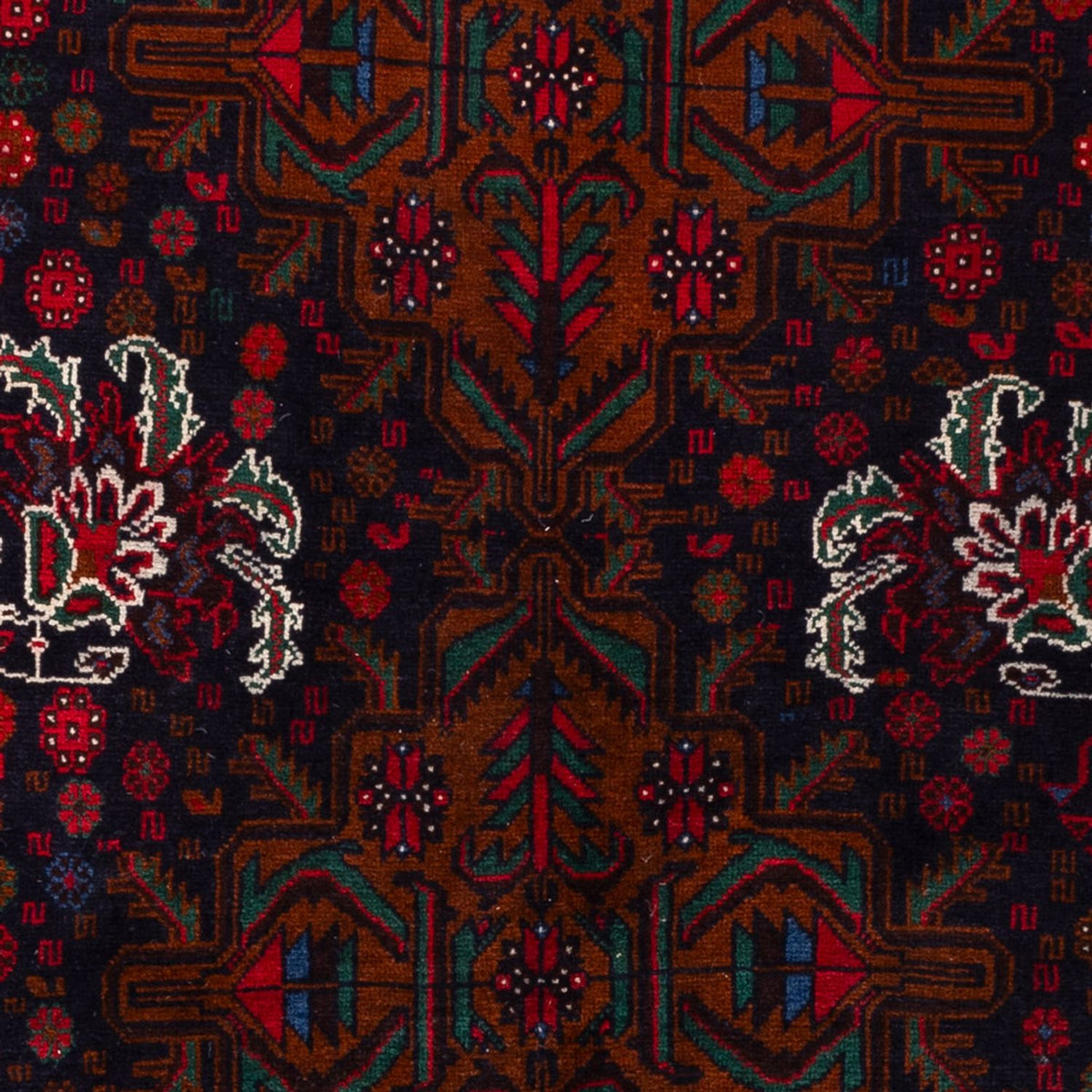 Baluch-tæppe - 202 x 119 cm - mørkerød